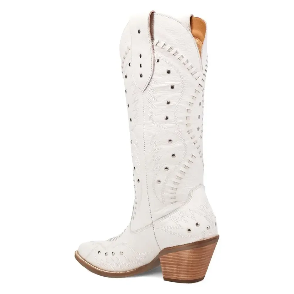 DINGO WOMENS PRETTY N' PINK WHITE 10 MEDIUM